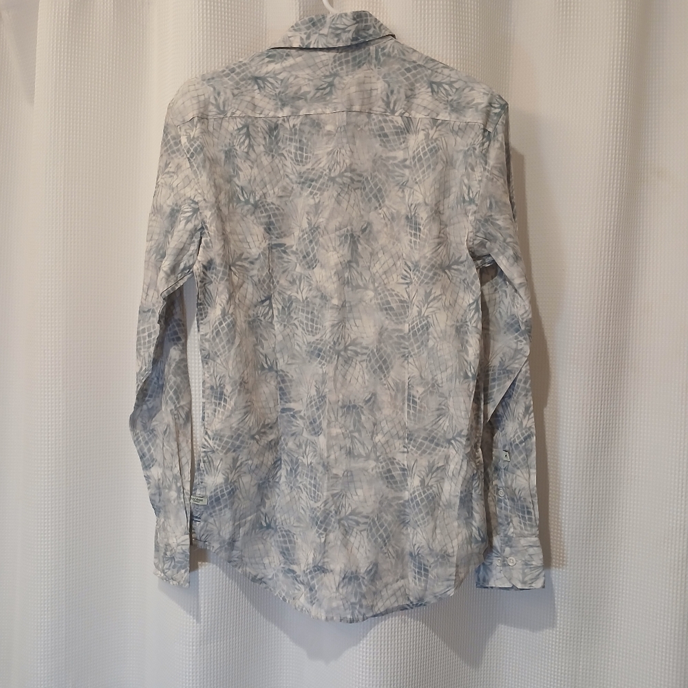 NWT Sacoor Brothers Blue Slim Fit Shirt - Picture 2 of 8